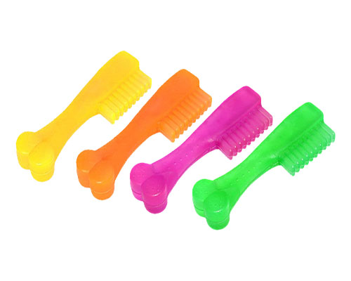 Comb Shape Rubber Chew Toy